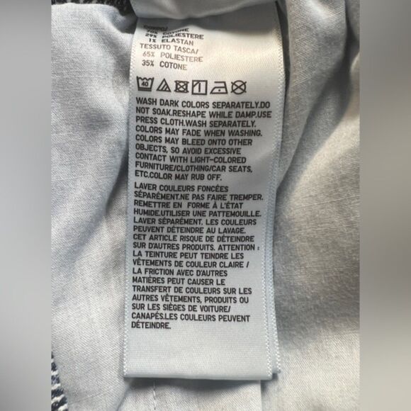 UNIQLO Cotton Relaxed Ankle Pants (Hickory Stripe) Size S - Picture 5 of 6